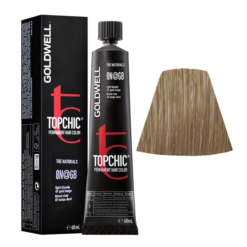 8N@GB Light blonde elumenated gold beige Goldwell Topchic Elumenated naturals tb 60ml