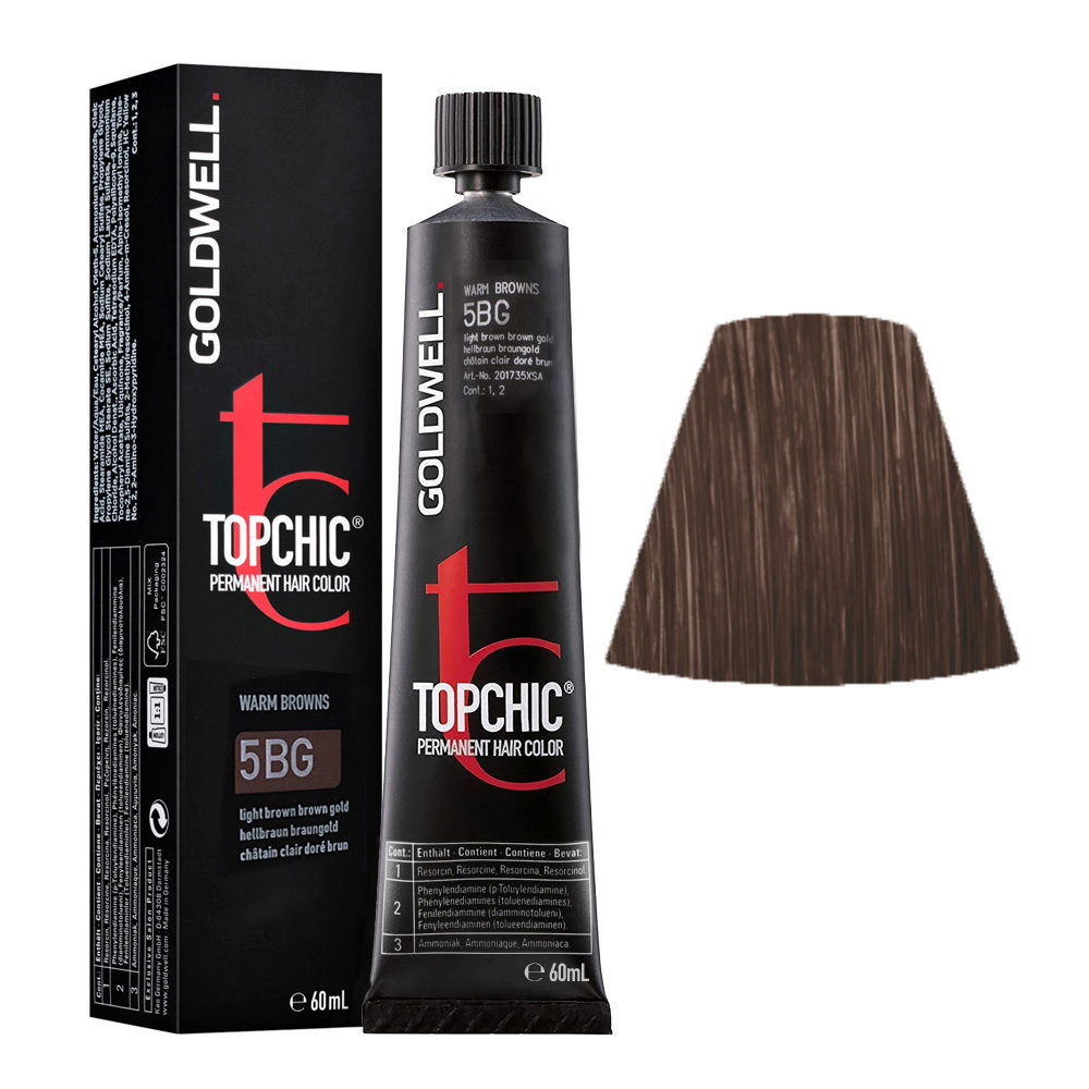 5BG Light brown brown gold Goldwell Topchic Warm browns tb 60ml