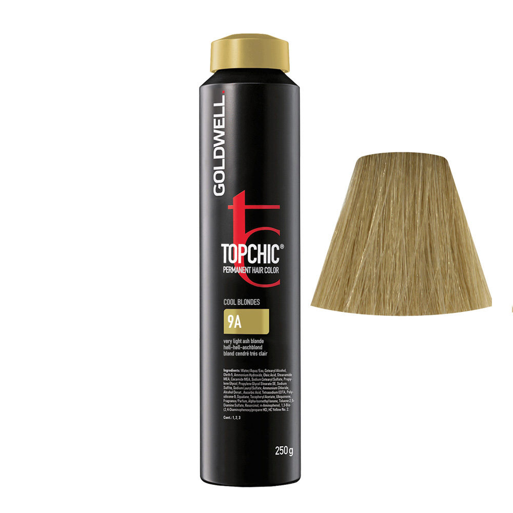 9A Very light ash blonde Goldwell Topchic Cool blondes can 250gr