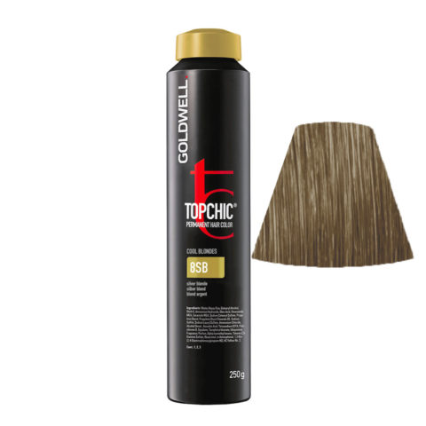 8SB Silver blonde Goldwell Topchic Cool blondes can 250gr