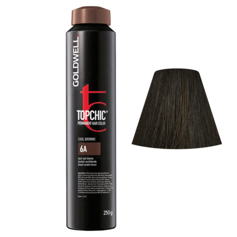 6A Dark ash blonde Goldwell Topchic Cool browns can 250gr