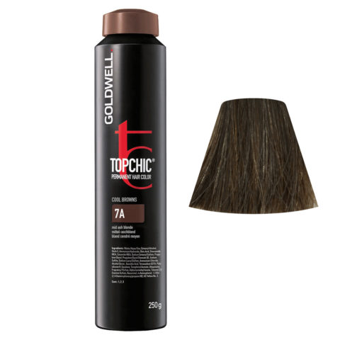 7A Mid ash blonde Goldwell Topchic Cool browns can 250gr