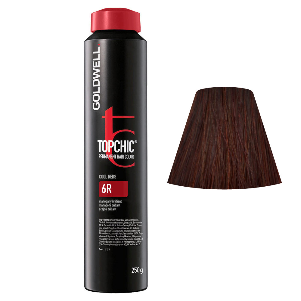6R Mahogany brilliant Goldwell Topchic Cool reds can 250gr