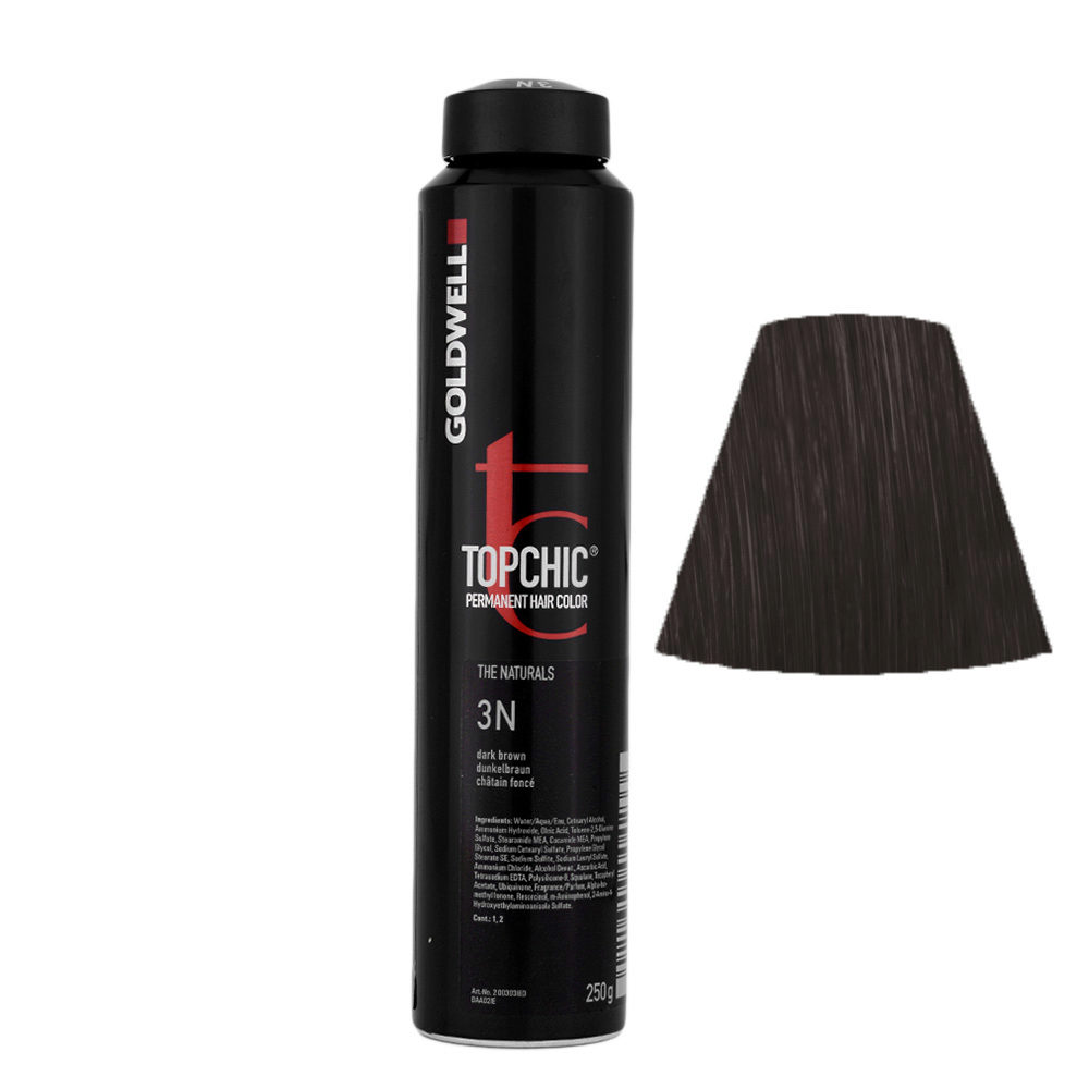 3N Dark brown Goldwell Topchic Naturals can 250gr