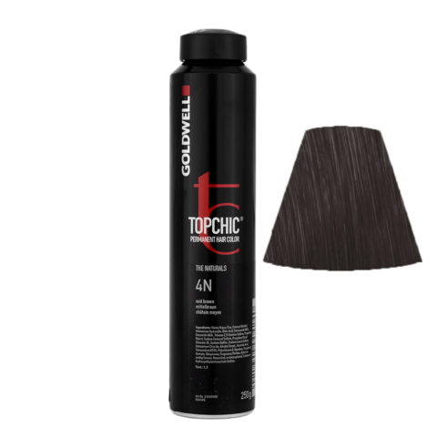 4N Mid brown Goldwell Topchic Naturals can 250gr
