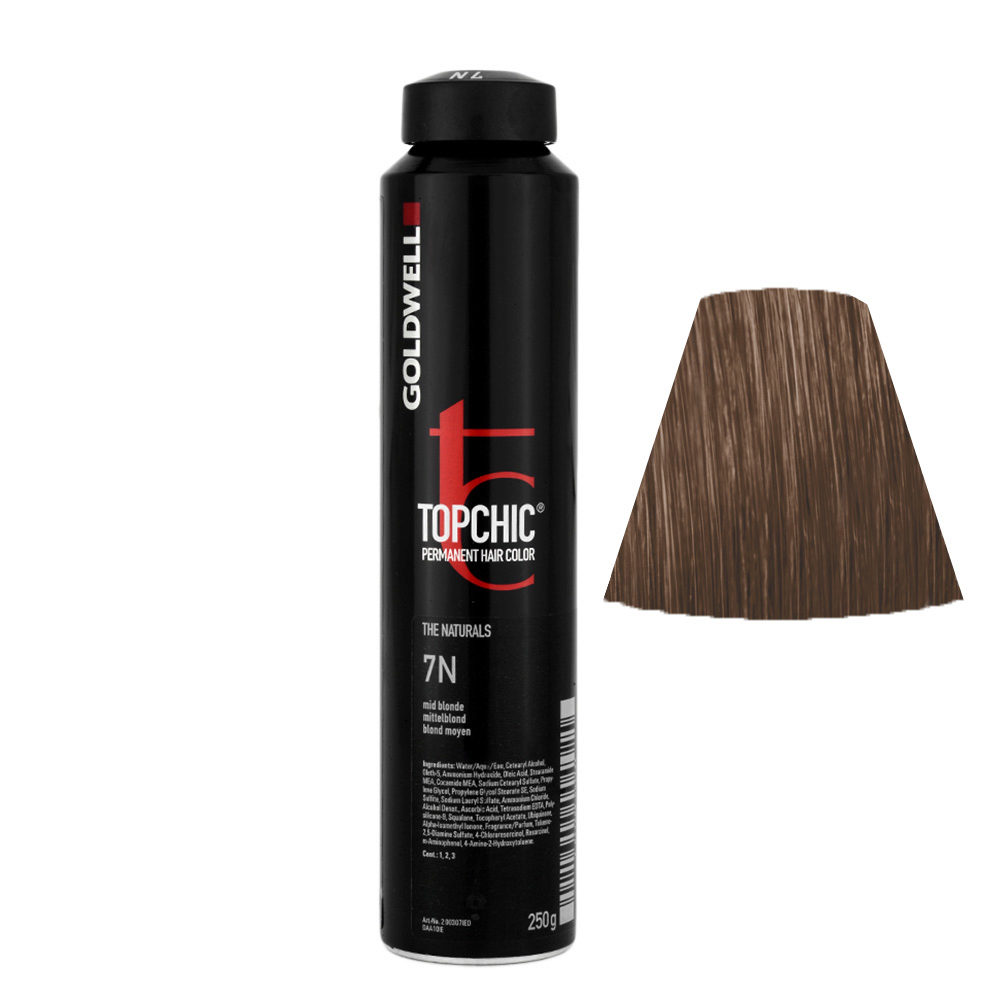 7N Mid blonde Goldwell Topchic Naturals can 250gr