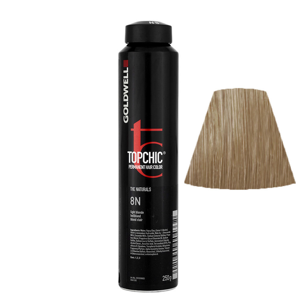 8N Light blonde Goldwell Topchic Naturals can 250gr