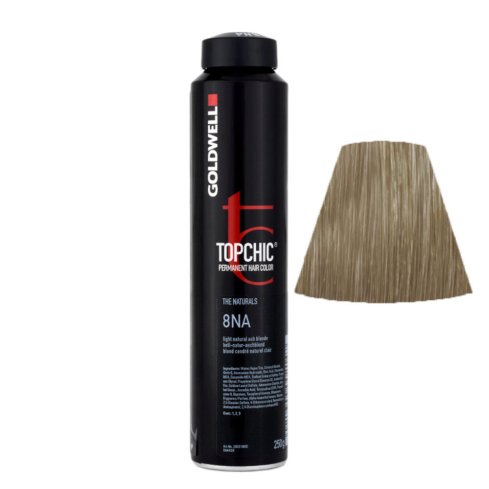 8NA Light natural ash blonde Goldwell Topchic Naturals can 250gr