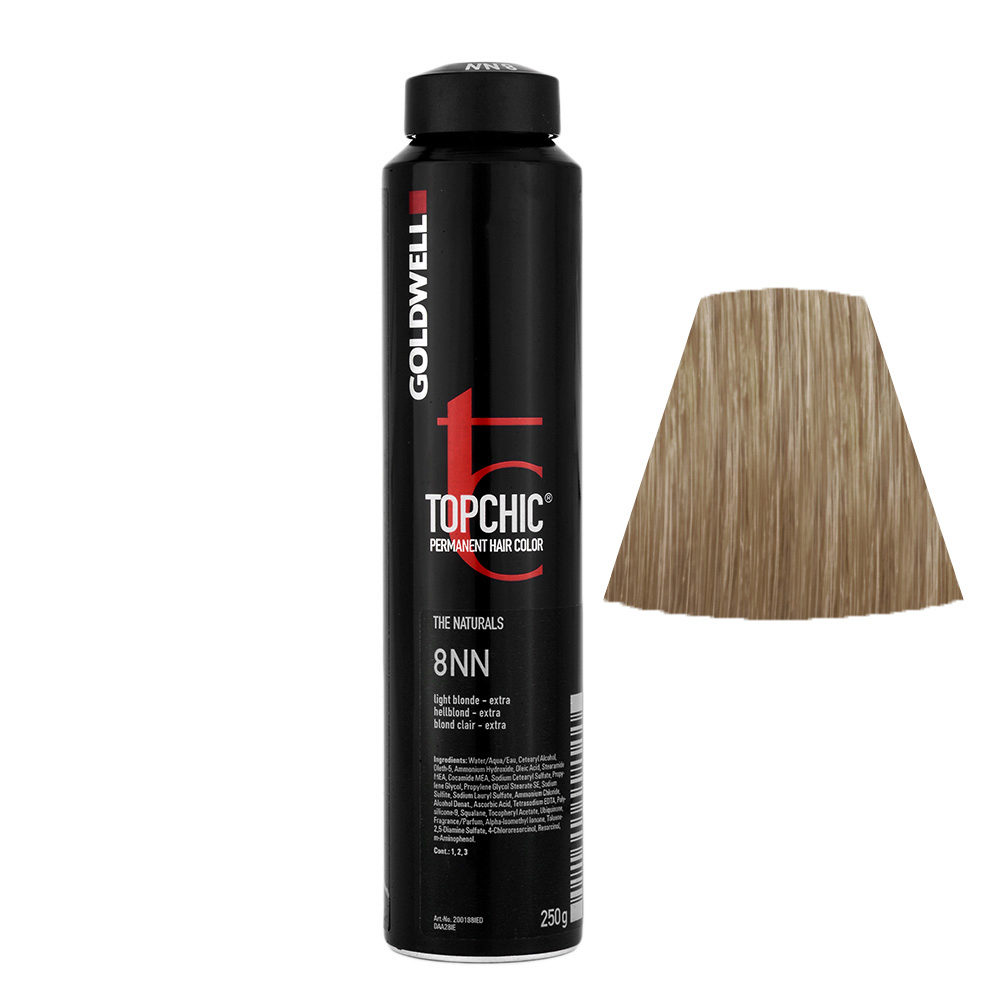 8NN Light blonde extra Goldwell Topchic Naturals can 250gr