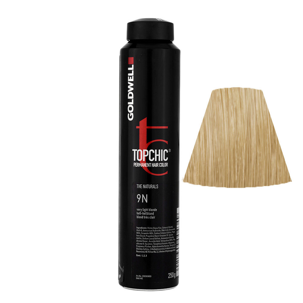 9N Very light blonde Goldwell Topchic Naturals can 250gr