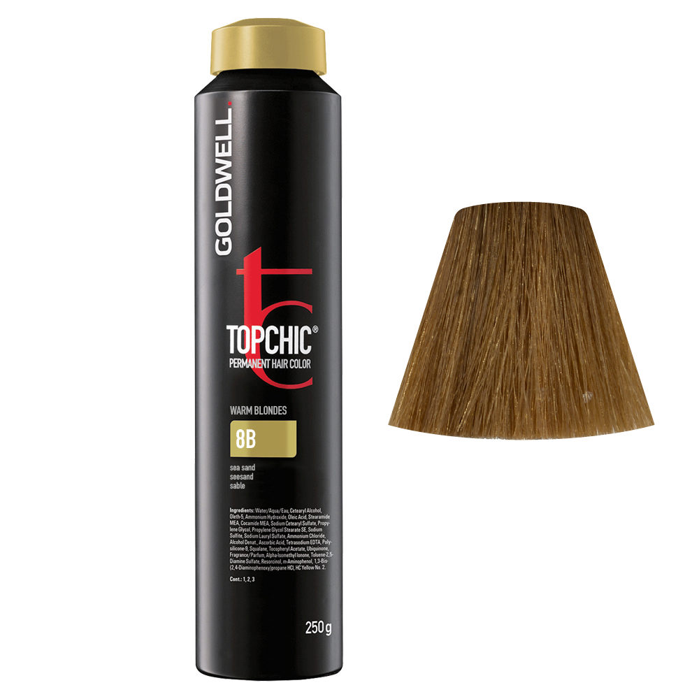 8B Seasand Goldwell Topchic Warm blondes can 250gr