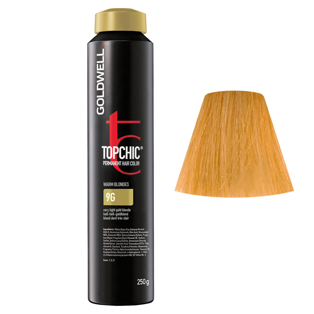 9G Very light gold blonde Goldwell Topchic Warm blondes can 250gr