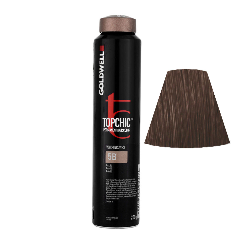 5B Brazil Goldwell Topchic Warm browns can 250gr