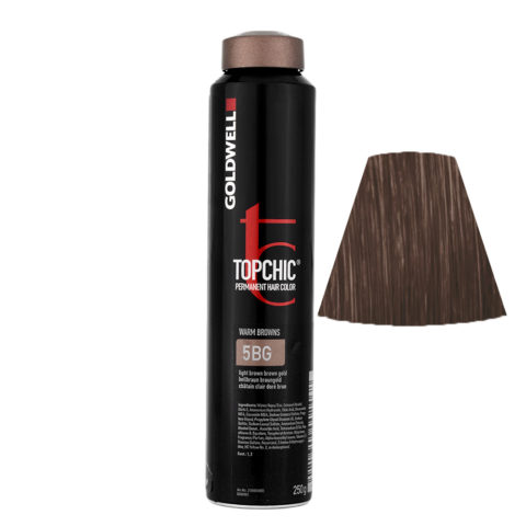 5BG Light brown brown gold Goldwell Topchic Warm browns can 250gr