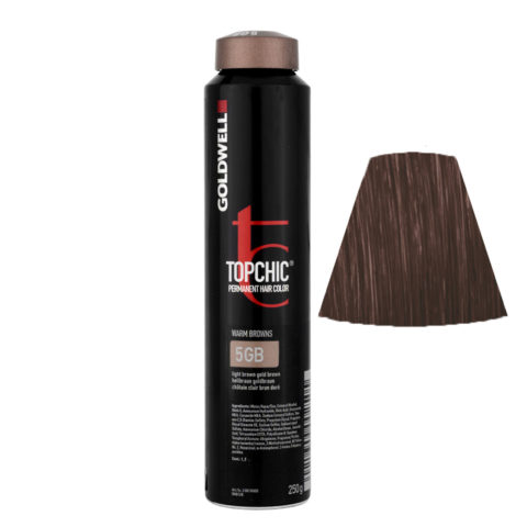 5GB Light brown gold brown Goldwell Topchic Warm browns can 250gr