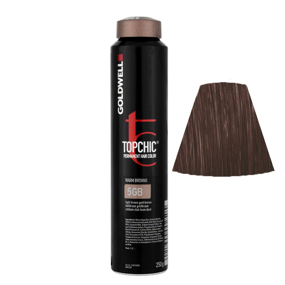 5GB Light brown gold brown Goldwell Topchic Warm browns can 250gr