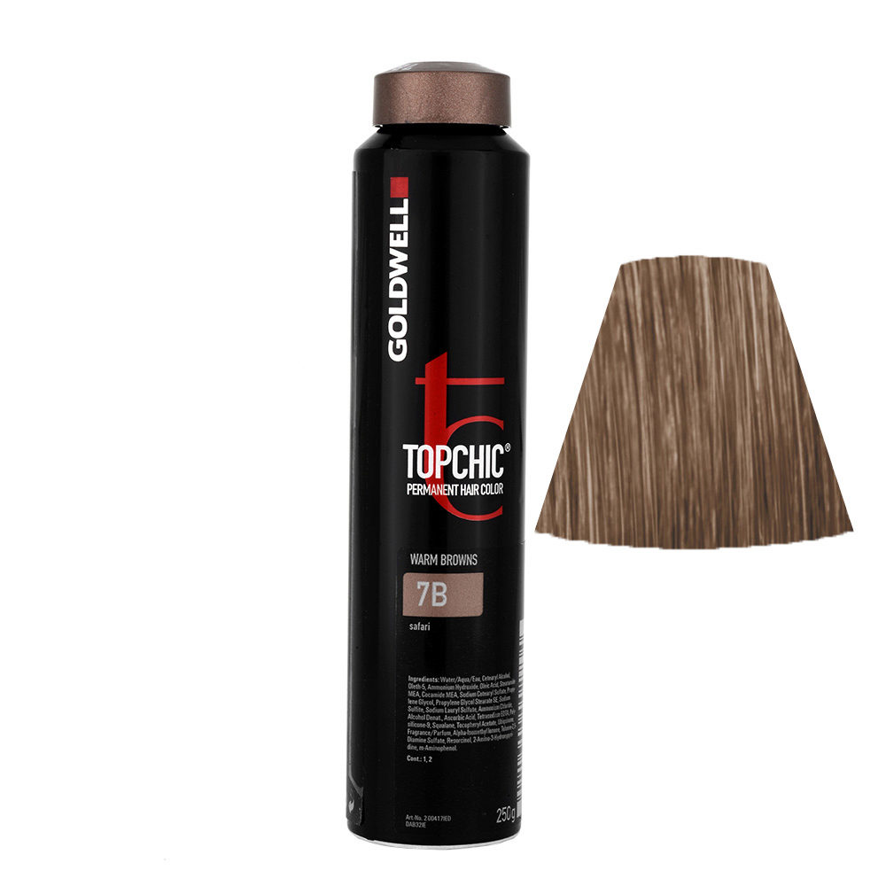 7B Safari Goldwell Topchic Warm browns can 250gr