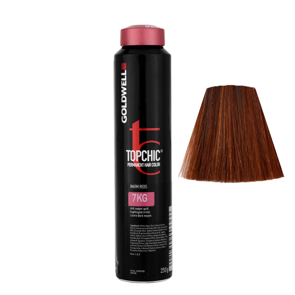 7KG Mid copper gold Goldwell Topchic Warm reds can 250gr