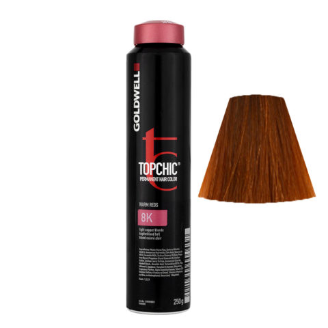 8K Light copper blonde Goldwell Topchic Warm reds can 250gr