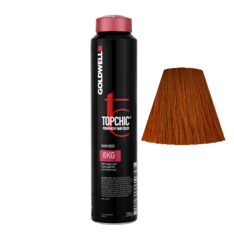 8KG Light copper gold Goldwell Topchic Warm reds can 250gr