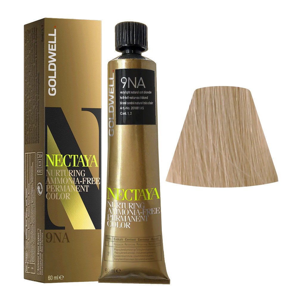 9NA Very light natural ash blonde Goldwell Nectaya Cool blondes tb 60ml