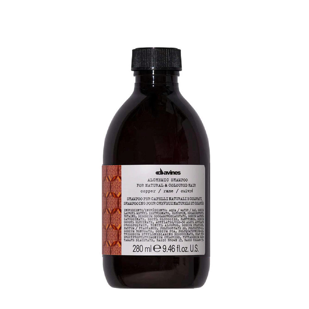 Davines Alchemic Shampoo Copper 280ml - Shampoo copper for hair colour