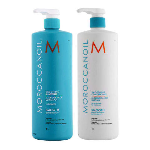 Moroccanoil Smoothing Kit Shampoo 1000ml Conditioner 1000ml