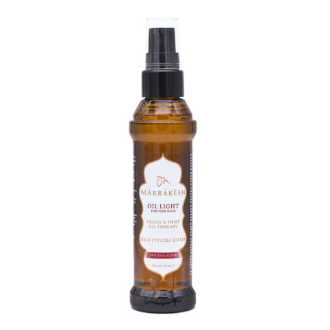 Marrakesh Oil Light Hair styling elixir 60ml - hydrating hair oil for fine hair
