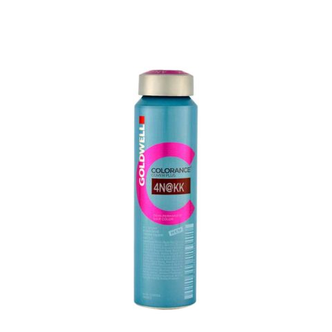 4N@KK Mid brown elumenated intense copper Goldwell Colorance Cover plus Elumenated naturals can 120ml