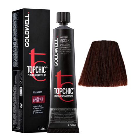 6K@KK Copper brilliant elumenated intense copper Goldwell Topchic Warm reds tb 60ml