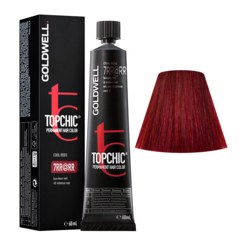 7RR@RR Luscious red elumenated intense red Goldwell Topchic Cool reds tb 60ml