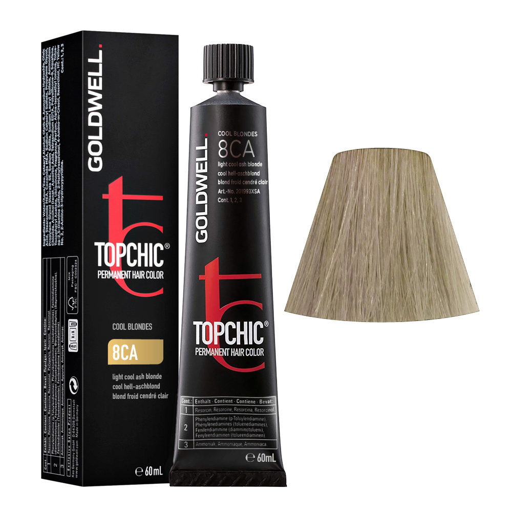 8CA Light cool ash blonde Goldwell Topchic Cool blondes tb 60ml