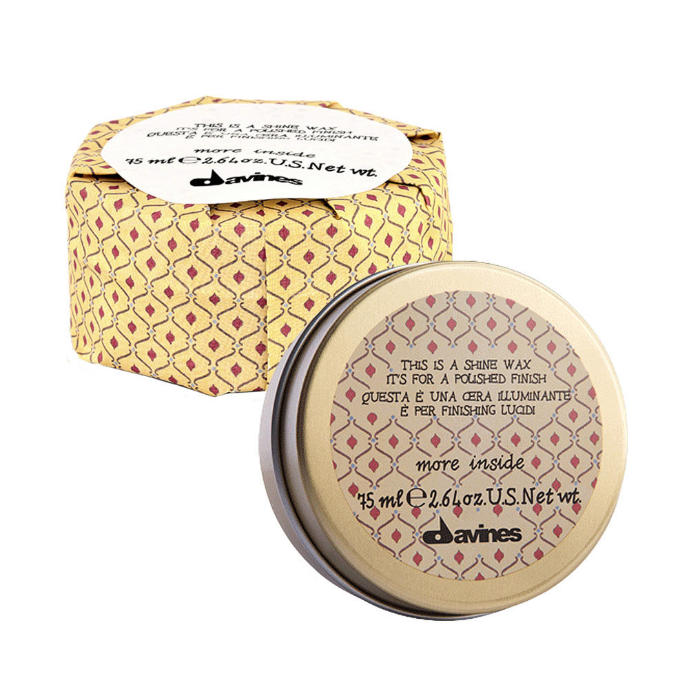 Davines More Inside Shine Wax 75ml  - light hold shine wax with glossy effect