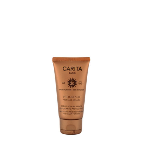 Carita Skincare Crème Solaire Visage Hydratante Protectrice SPF 30, 50ml