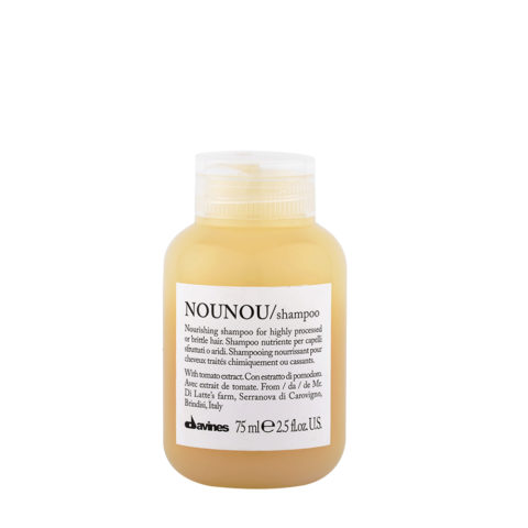Davines Essential HairCare Nounou Shampoo 75ml  - nourishing shampoo for damaged or dry hair