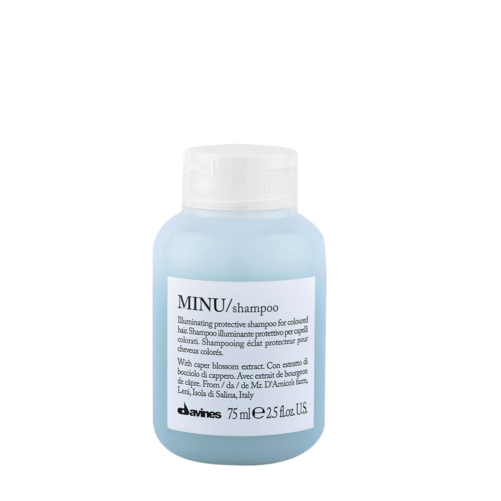 Davines Essential HairCare Minu Shampoo 75ml - illuminating shampoo for coloured hair