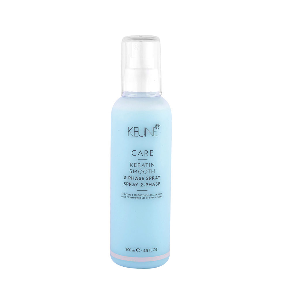 Keune Care Line Keratin Smooth 2 Phase Spray 200ml - biphasic moisturizing anti-frizz spray