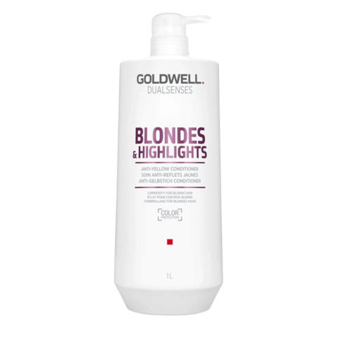 Goldwell Dualsenses Blonde & Highlights Anti-Yellow Conditioner 1000ml - anti-yellow conditioner for colored hair