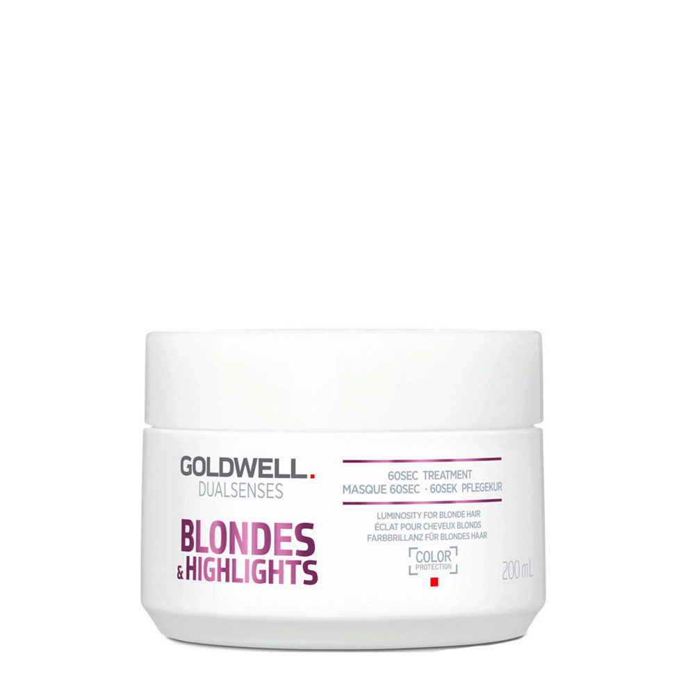 Goldwell Dualsenses Blonde & Highlights Anti-Yellow 60Sec Treatment 200ml - anti-yellow treatment for colored hair