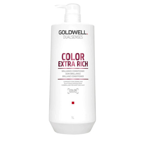 Goldwell Dualsenses Color Extra Rich Brilliance Conditioner 1000ml - illuminating conditioner for thick hair