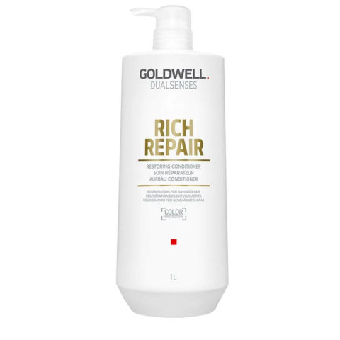 Goldwell Dualsenses Rich Repair Restoring Conditioner 1000ml - conditioner for dry or damaged hair