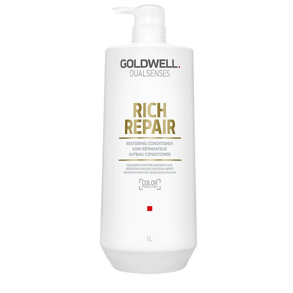 Goldwell Dualsenses Rich Repair Restoring Conditioner 1000ml - conditioner for dry or damaged hair