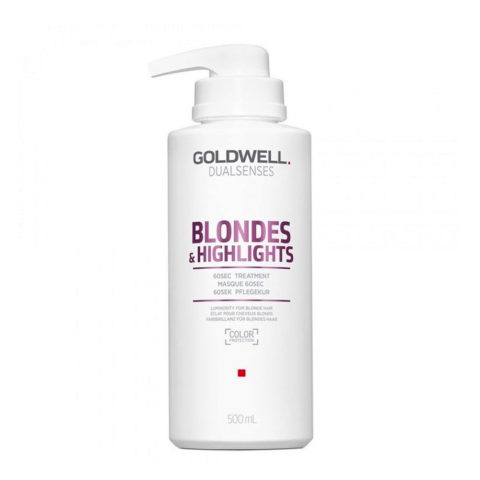 Goldwell Dualsenses Blonde & Highlights Anti-Yellow 60Sec Treatment 500ml - anti-yellow treatment for colored hair