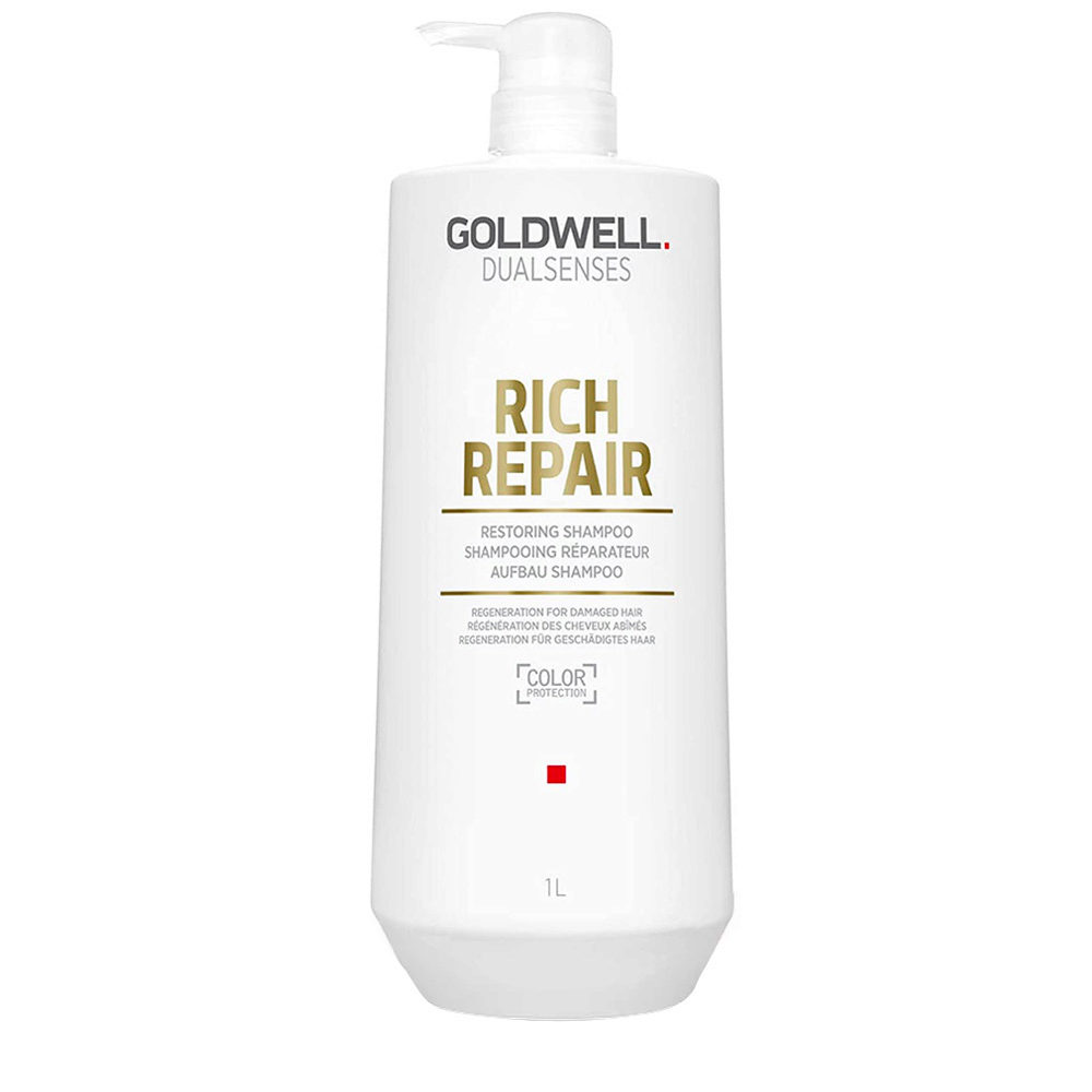 Goldwell Dualsenses Rich Repair Restoring Shampoo 1000ml - shampoo for dry or damaged hair