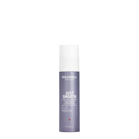 Goldwell Stylesign Just Smooth Flat Marvel Straightening Balm 100ml - straightening conditioner for wavy or curly hair
