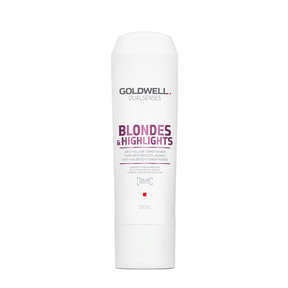 Goldwell Dualsenses Blonde & Highlights Anti-Yellow Conditioner 200ml - anti-yellow conditioner for colored hair