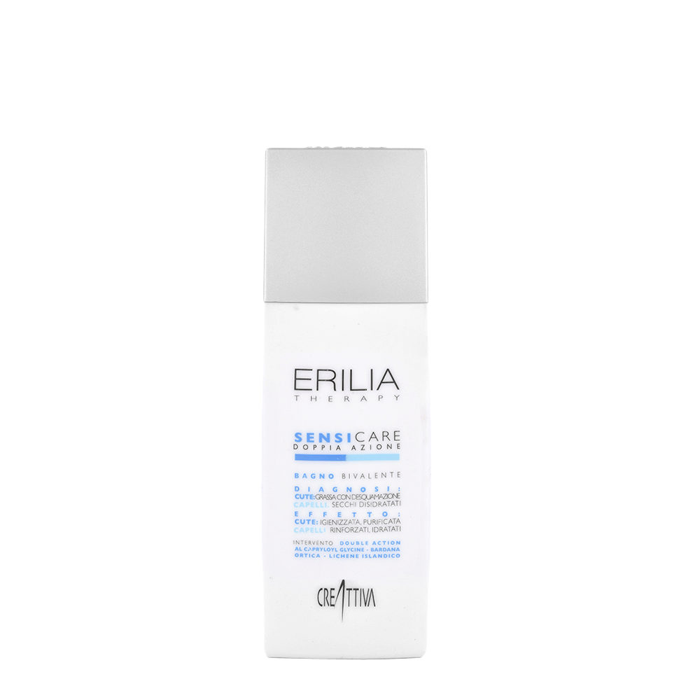 Creattiva Erilia Sensicare Doppia Azione Bagno Bivalente 250ml - oily scalp and dry hair shampoo double action