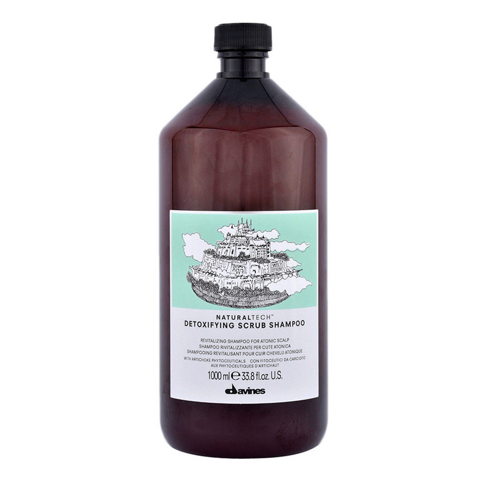 Davines Naturaltech Detoxifying Scrub Shampoo 1000ml - revitalizing shampoo