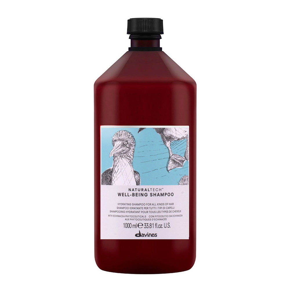Davines Naturaltech Wellbeing Shampoo 1000ml - Moisturizing shampoo