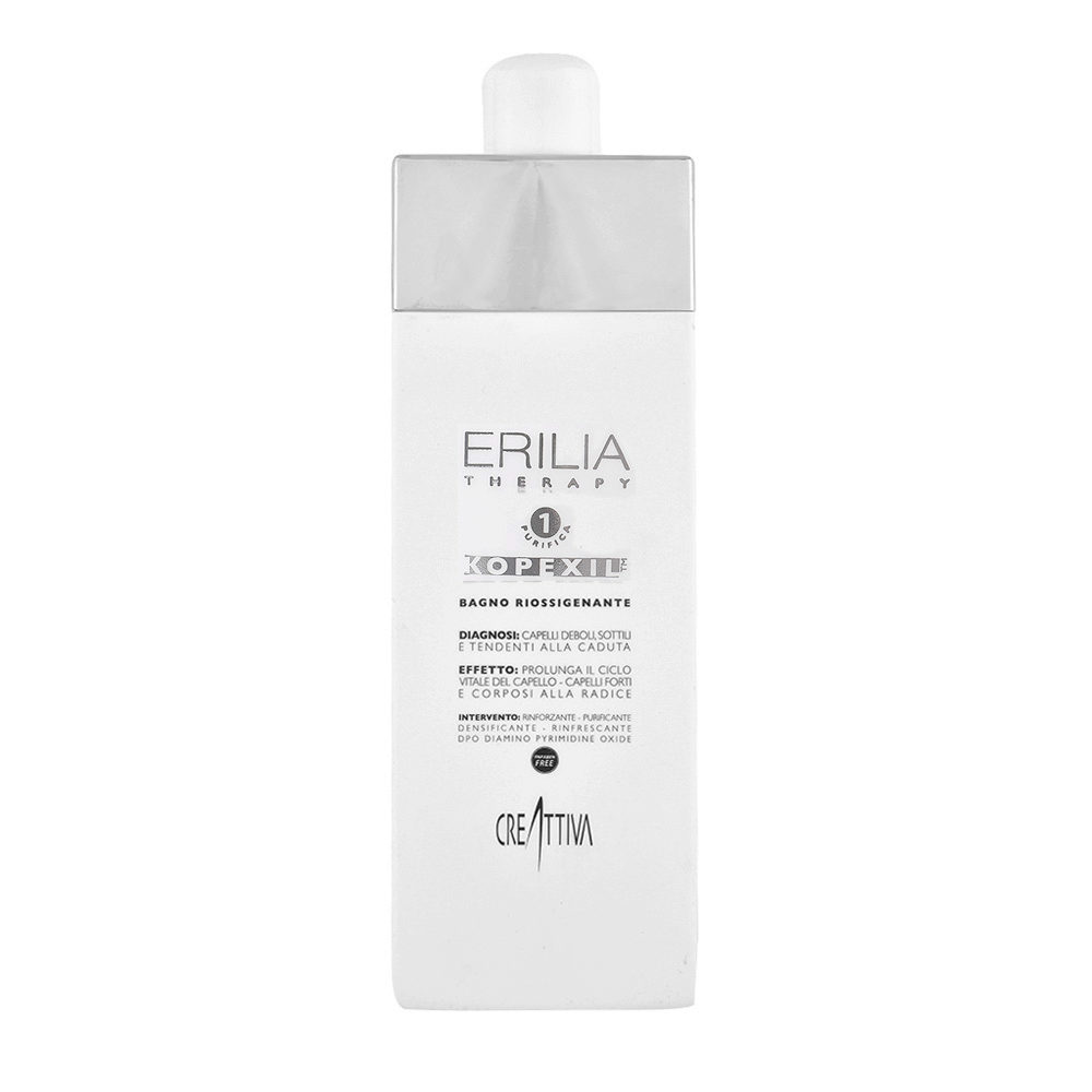 Creattiva Erilia Kopexil Bagno Riossigenante 750ml - hair revitalizer shampoo